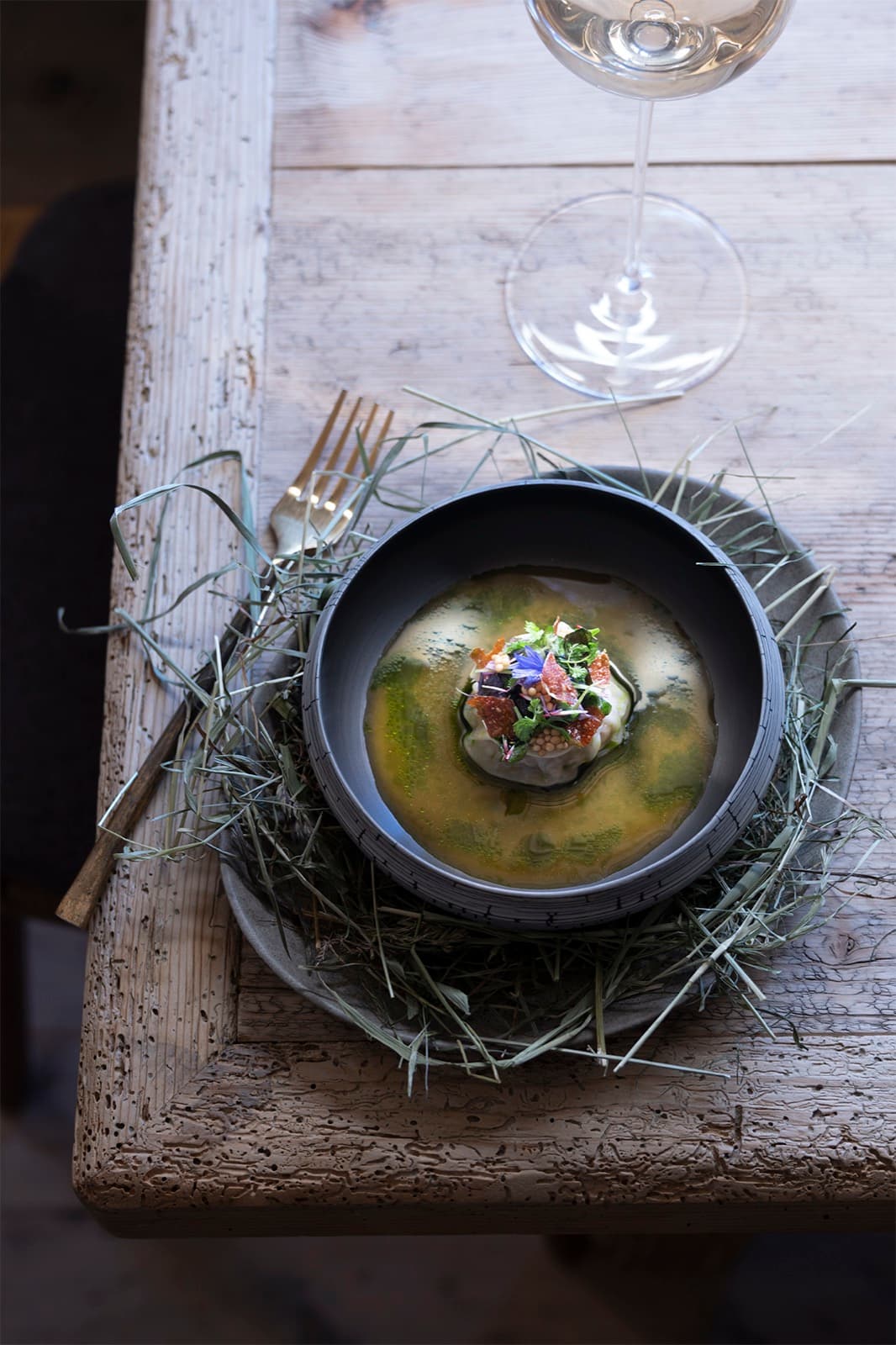 Ravioli starter dish