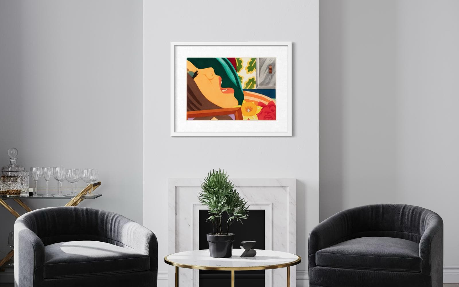 Tom Wesselmann, Bedroom Face, 43.5 × 61.3 cm