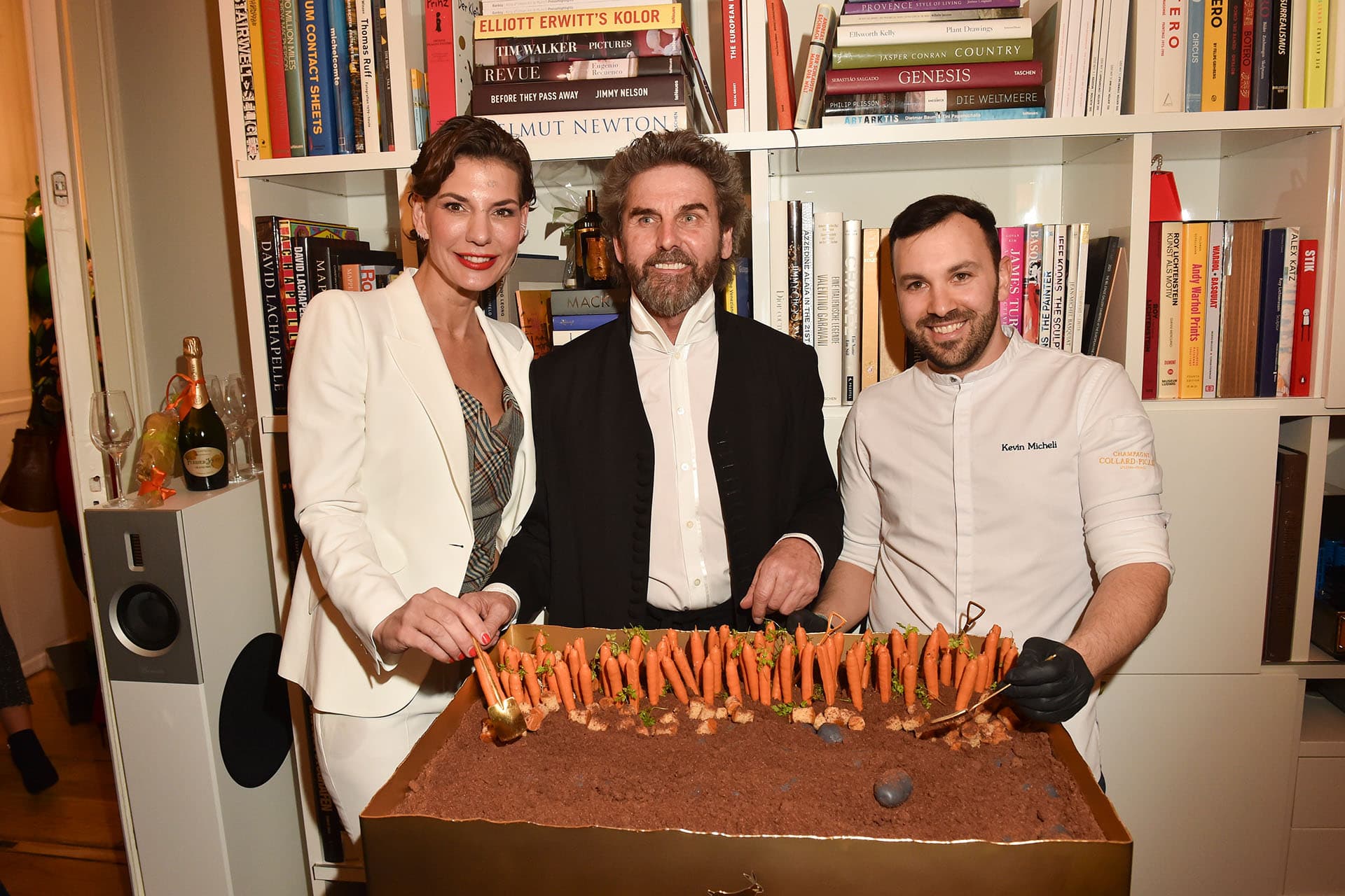 Kevin Micheli with Hermann Nachbaur and Sarah Kronsbein