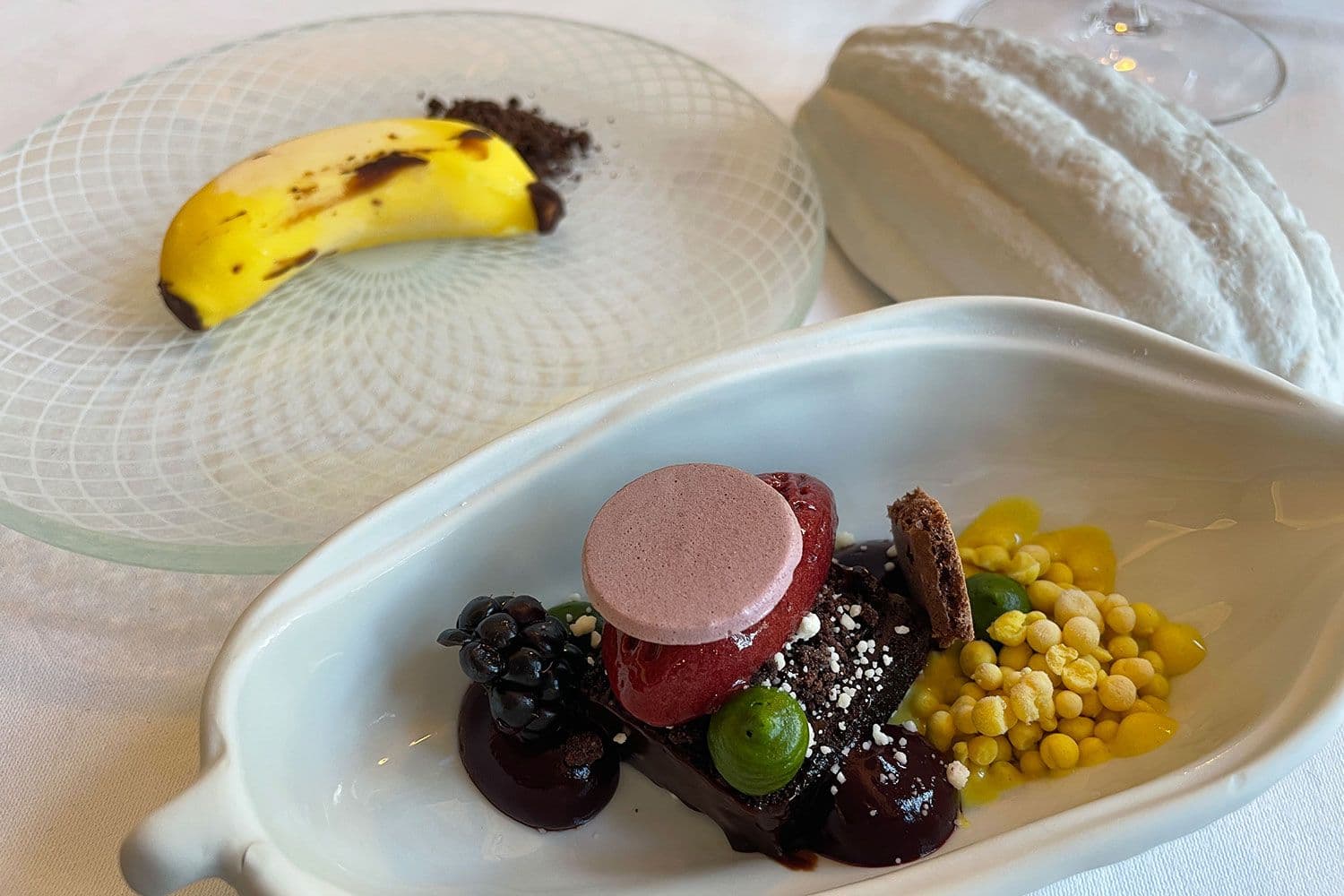 Dessert creation with false banana